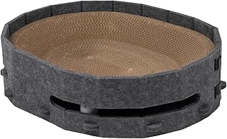 猫のスクラッチベッド - 猫用 爪とぎ 段ボール製 パッド 鈴付き ボール 付き - 子猫用室内爪とぎボード 猫用スクラッチングボード,バルコニー、寝室、リビング、オフィス、屋内、ホテル、キャンプ、旅行用