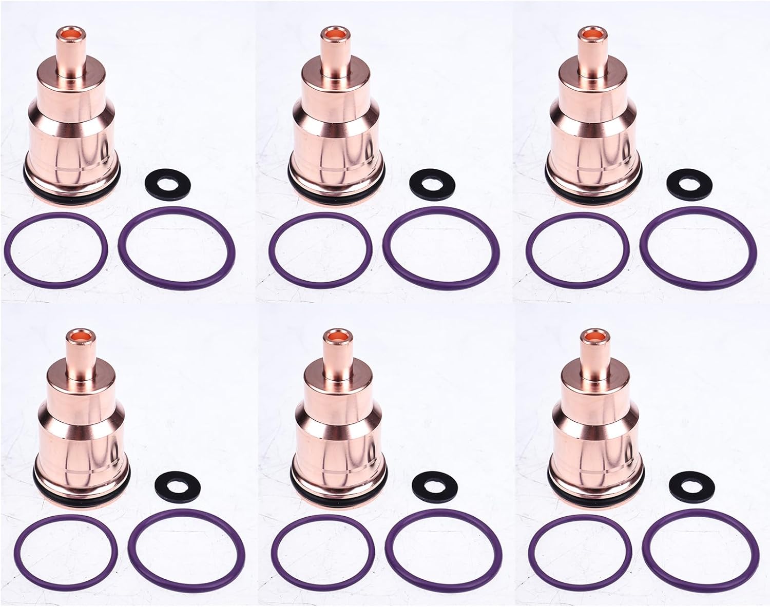 BLUESUNSOLAR 6Pcs Injector Sleeve Kit 21351717 Replacement for Renault Trucks Replacement for Volvo Bus 9/11/12/13