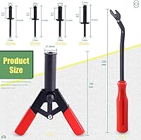 Vista 2 de Keadic Juego de 42 pistolas de remache de plástico con remaches ciegos de nailon y herramienta de extracción de sujetadores, kit de remaches ciegos