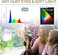 Vista 4 de hygger - Luz LED para acuario de iluminación de 36 W, 24/7, modo de luz del sol, luz de la luna y modo de bricolaje, temporizador ajustable, brillo