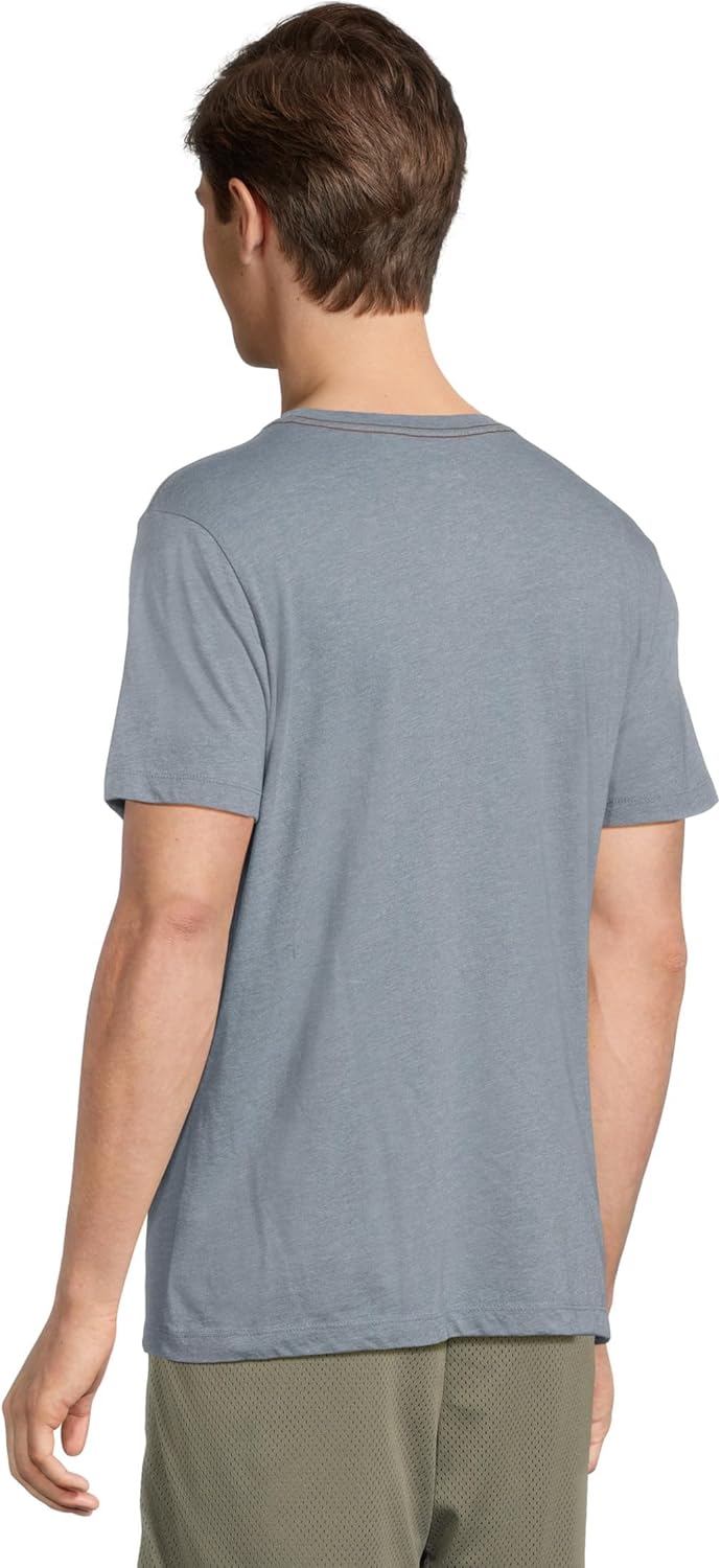 RVCA Men's Red Stitch Graphic Crew T-Shirt, Vintage Navy S125