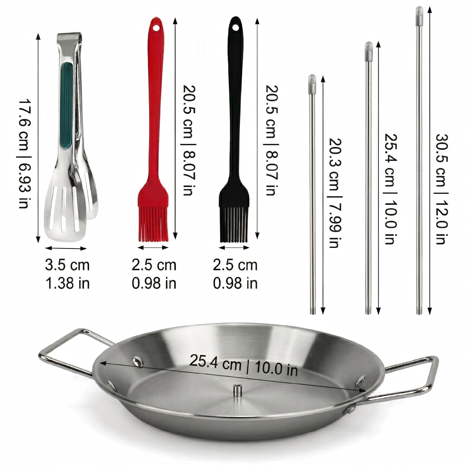 Supporto per kebab turco verticale in acciaio inox, spiedino per casa, spiedino verticale, kebab plate and skewer, per salsicce, fis