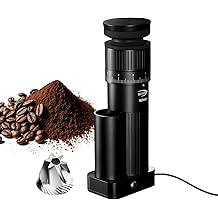 IKAPE Electric Coffee Grinder 100 Grind Settings, 6-Star Conical Burr, Detachable & Easy to Clean, Durable Aluminum Alloy Body