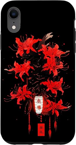 Miniatura 25 de iPhone 16 Red Spider Lily Funda de anime de manga estética japonesa japonesa