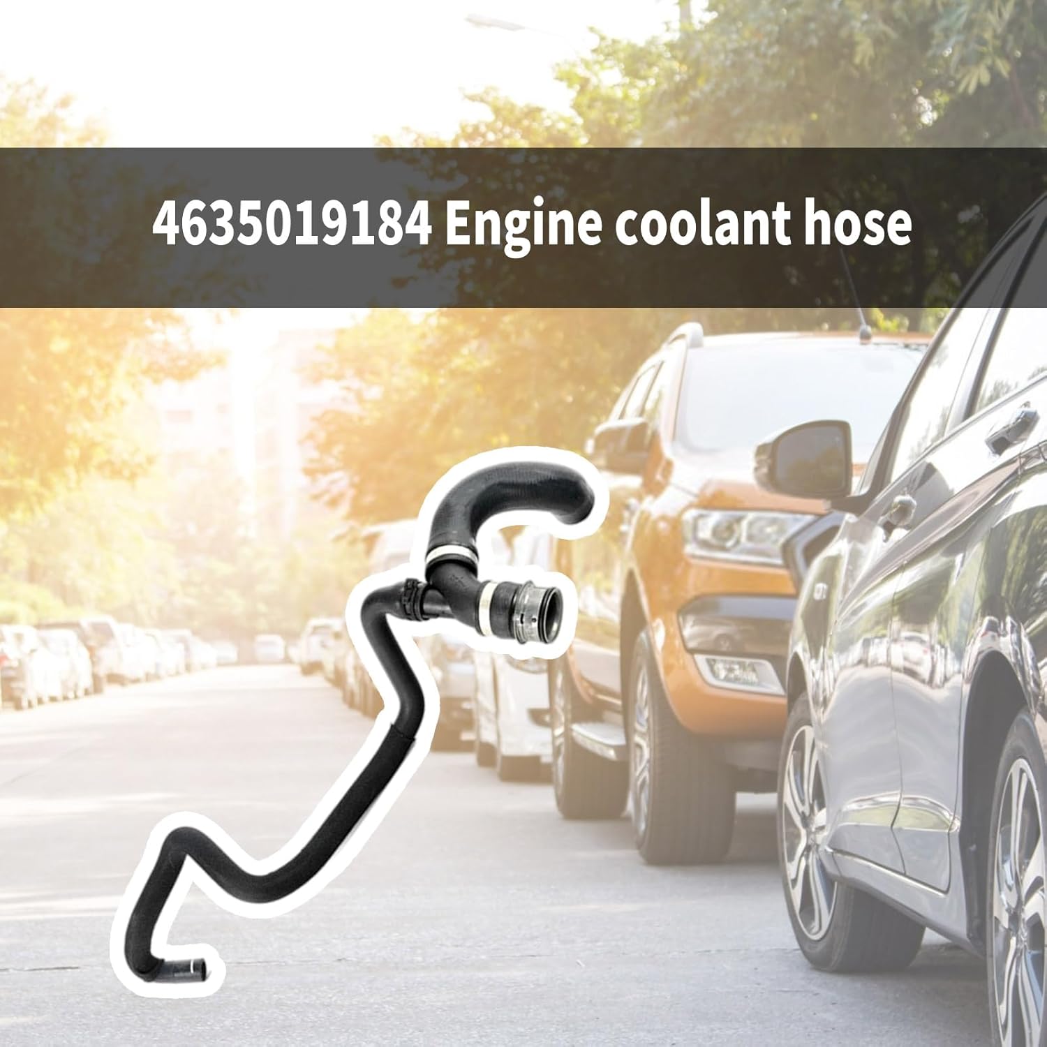 Engine Coolant Hose Easy Installation for G63 2013-2018 Automotive Accessories 4635019184 Coolant Breather Pipe Tube Easy Installation