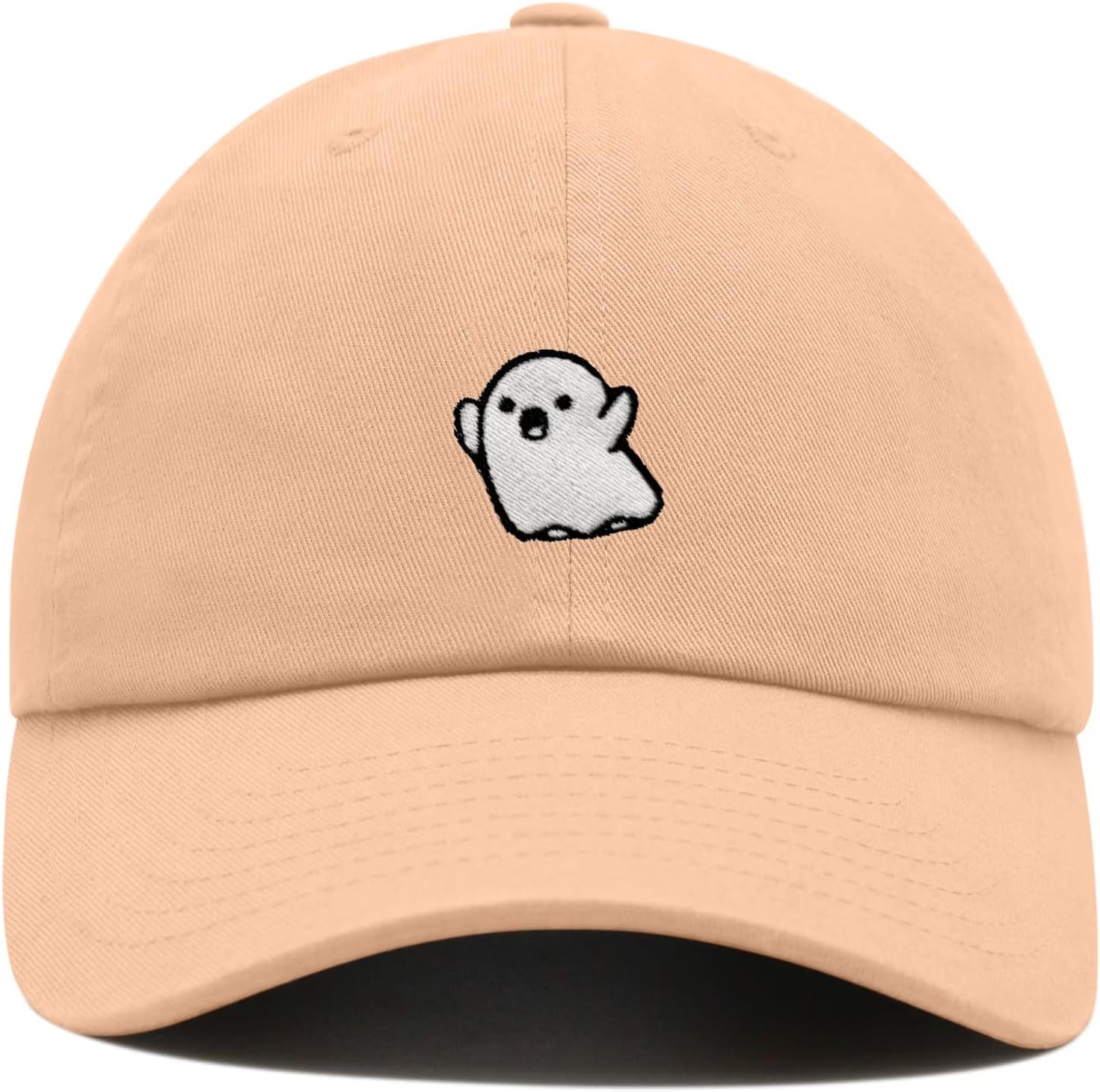 Ghost Baseball Cap Embroidered Cotton Adjustable Dad Hat