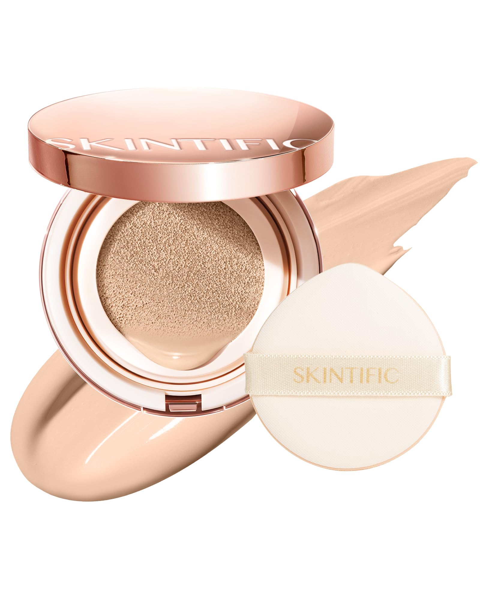 Cushion Foundation Full Coverage Weightless Skin Fit Satin Glow
