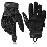 Glove Station Tactical Gloves for Men - Touchscreen Utility Gear with Hard Knuckle Protection Used in Motorcycle, Airsoft, Combat, Police, Shooting & Outdoor Work Black Multicam XX-Large