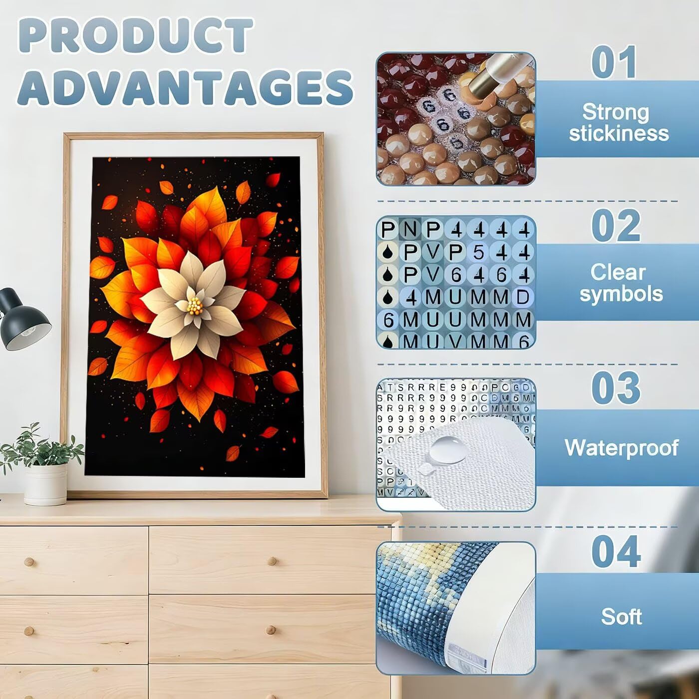 Diamentowa sztuka, mandala, zestawy do malowania diamentowego dla dorosłych, 5D, DIY, kwiat, pełne wiercenie, haft cekinowy, klejnot, sztuka, obrazy, sztuka i rzemiosło, obrazy do dekoracji ścian domu