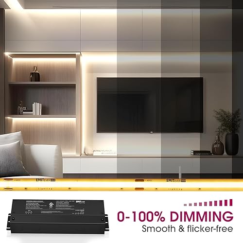 Miniatura 4 de EMITEVER Controlador LED regulable de 48 V, fuente de alimentación regulable 5 en 1 de 192 W, transformador de CA a CC de 2 canales para luz LED,