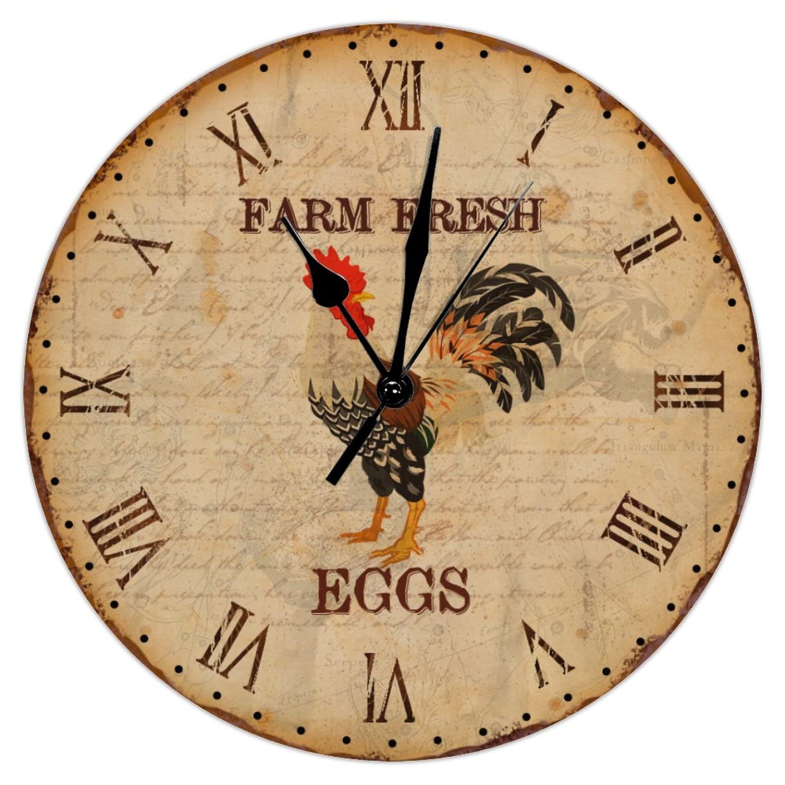 Horloge murale style toscane 38,1 cm aux finitions soignées