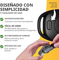 Vista 3 de 3DFitBud Simple Contador de Pasos - Podómetro 3D para caminar de 3DActive con clip, cordón, rastreador de pasos preciso, pantalla grande, fácil