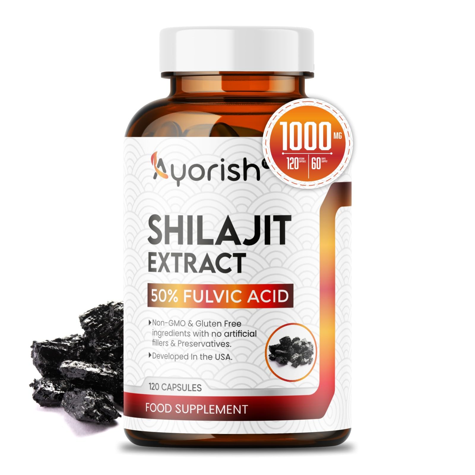 Capsule Di Shilajit Puro ⭐ Ricco Di Acido Umico E Fulvico 71,5 G - Foto 2