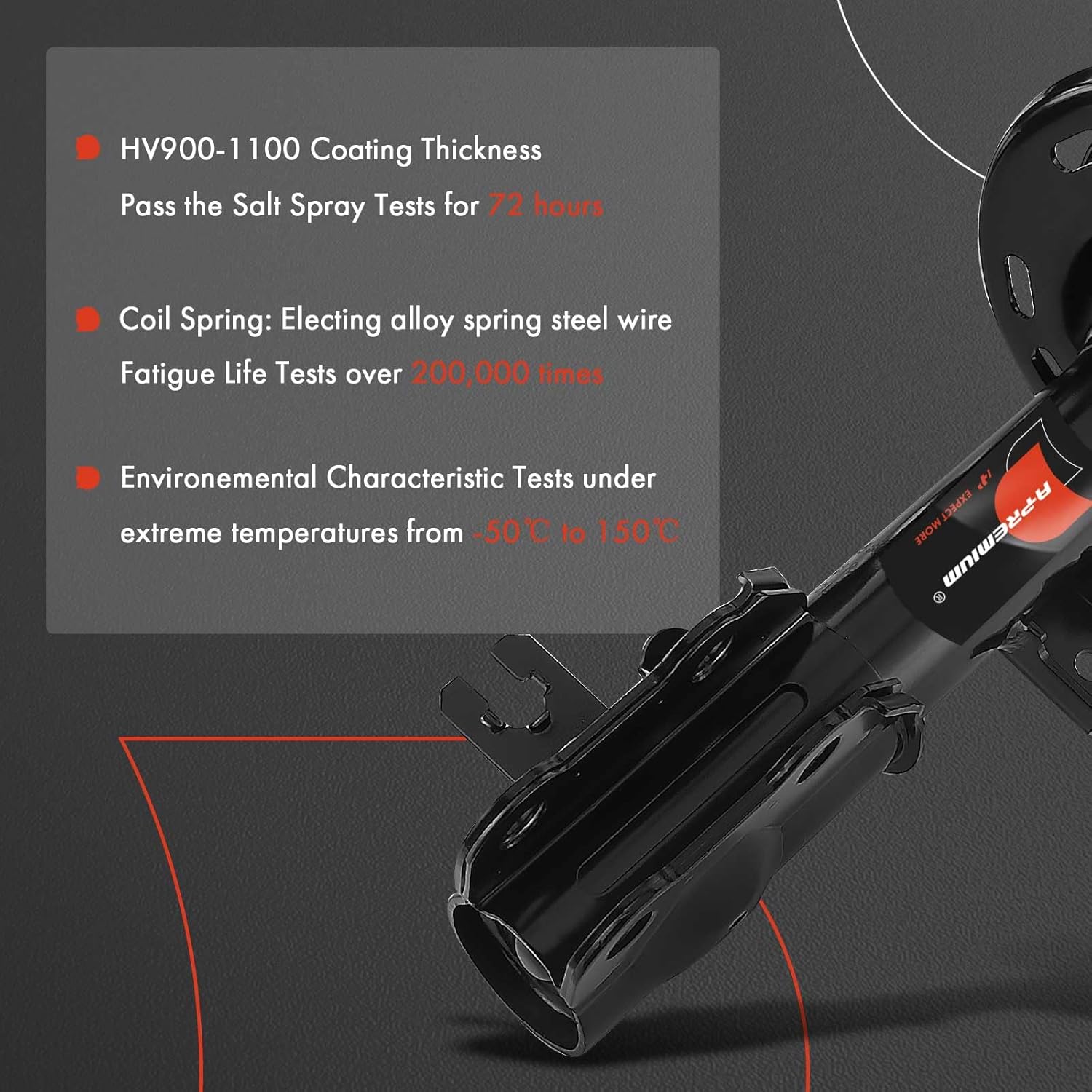 A-Premium Front Struts Compatible with Mazda CX-5 2013-2016 - 2x Replacement Suspension Complete Strut Assembly Shock with Coil Spring