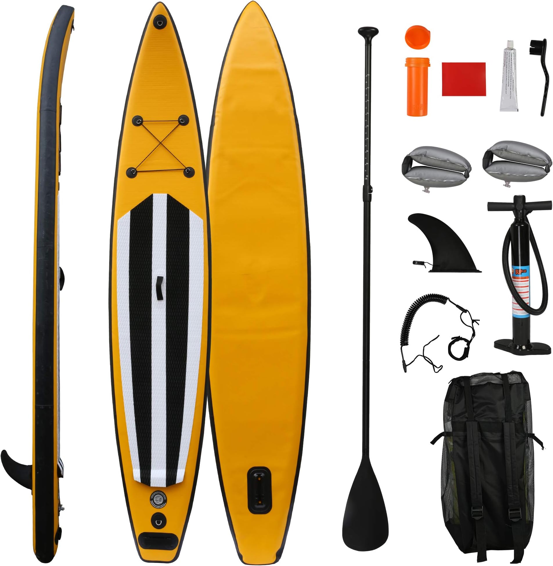 Inflatable Paddle Boards with Non-Slip Deck, Ultra-Light Stand Up Paddle Board Surf Board with Accessories & Carry Bag, Wide Stable Design for Adults and Youth