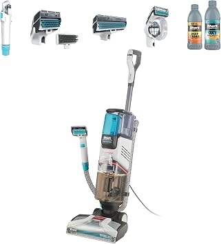 Shark CarpetXpert Deep Clean Carpet Cleaner EX200UK, 2.1L, 960W | with Built-In StainStriker Spot Cleaner & 5 Tools inc. Pet Tool, EXCM Series Base Detergent and EXOX Series Boost Detergent