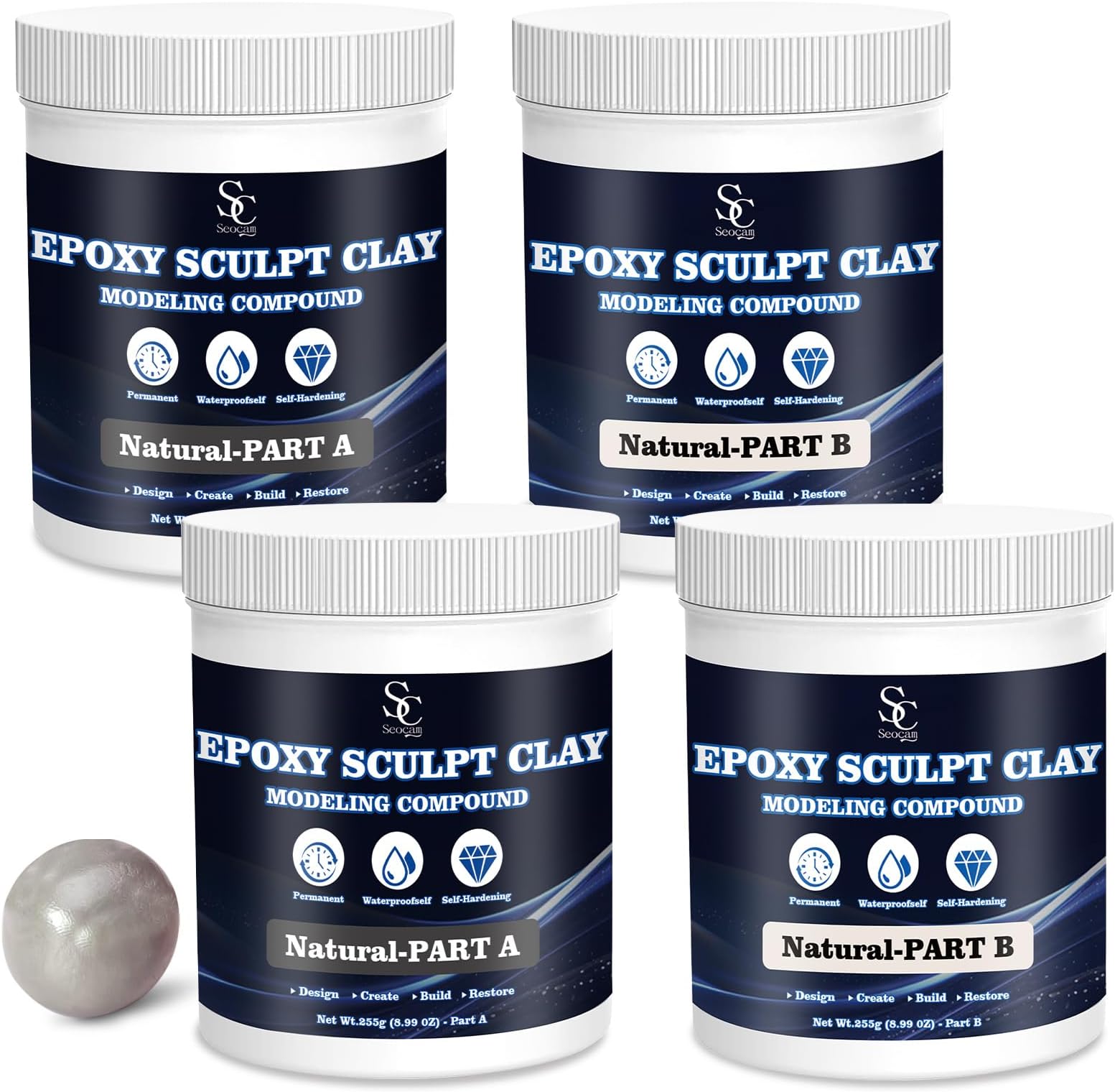 Epoxy Sculpt Clay (Natural, 2 Pound)