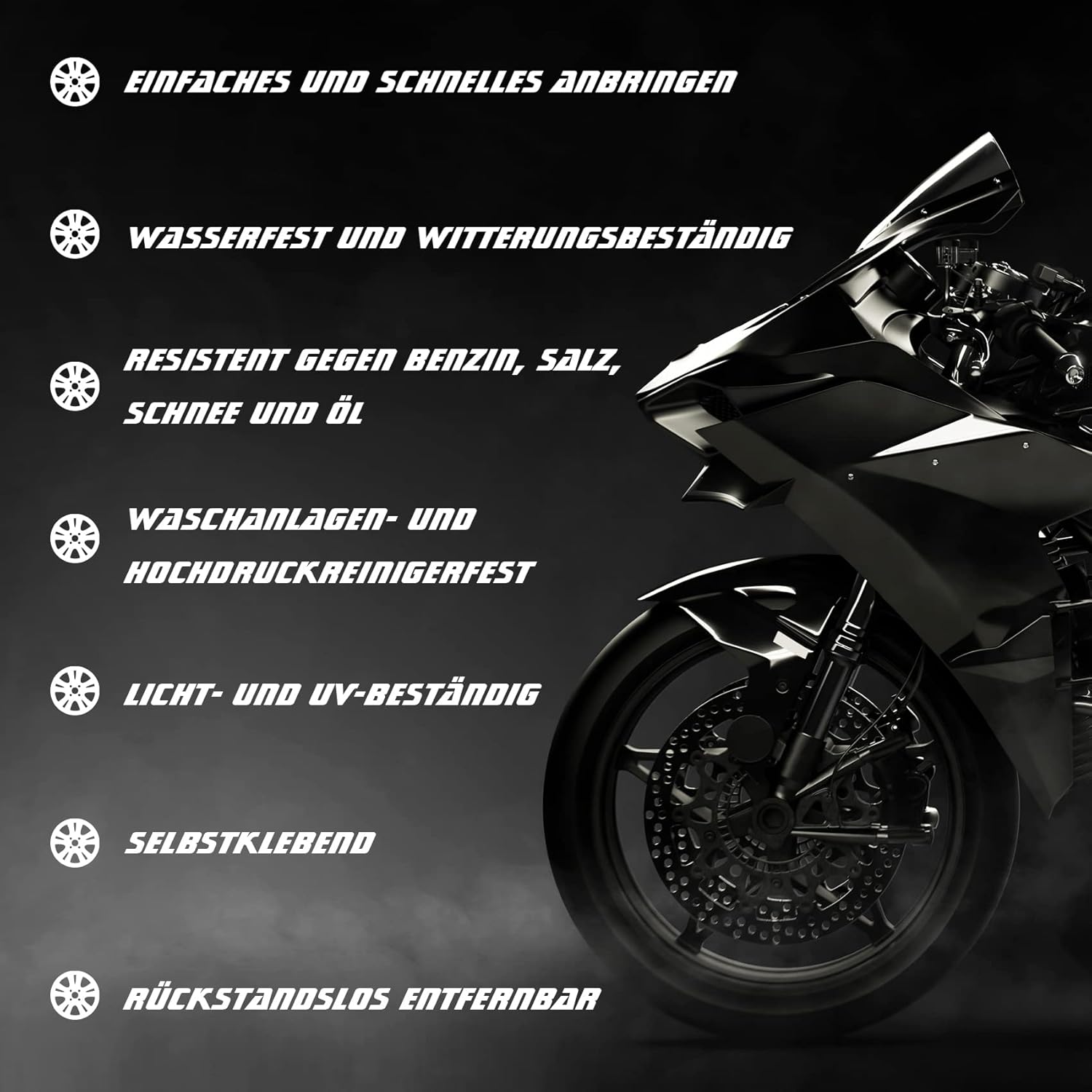 Compleet Set Voor 2 Velgen 18 Piece Set Wheel Edge Sticker Stickers For Motorcycle Car Rims Design Complete Set Rim Stickers For 15" 16" 17" 18" 19 Inch MR020 (04 Neon Red Zelfklevende Velgrand Decoratie - View #12