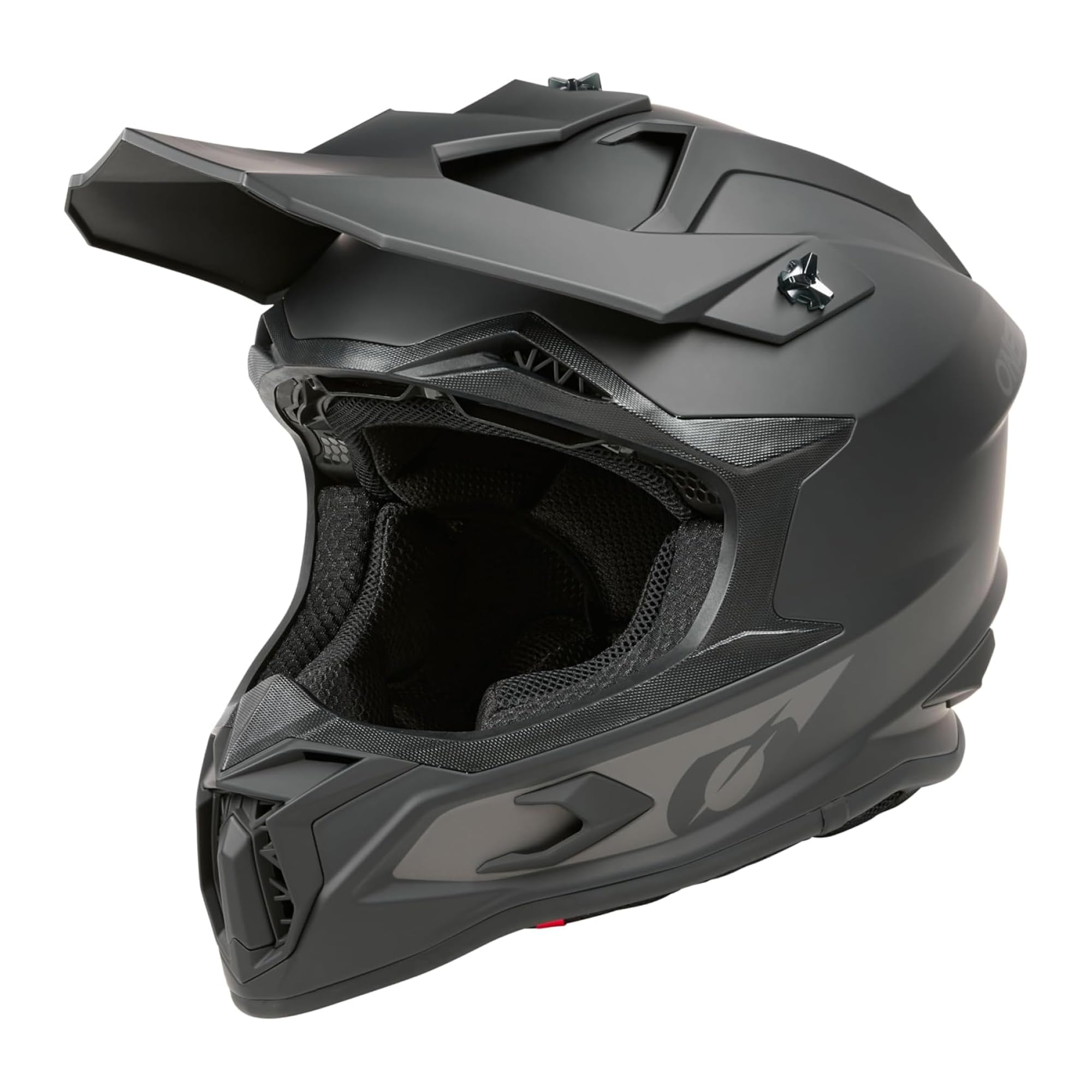 O'NEAL C-SRS Motocross Helm, MX Enduro Motorrad, Starke ABS-Schale, gepolstertes & waschbares Innenfutter, optimale Belüftung, Microlock-Sicherheitsverschluss für Erwachsene (Schwarz M)