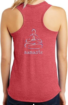 Yoga Clothing For You Ladies Namaste Lotus Racerback Tank Top