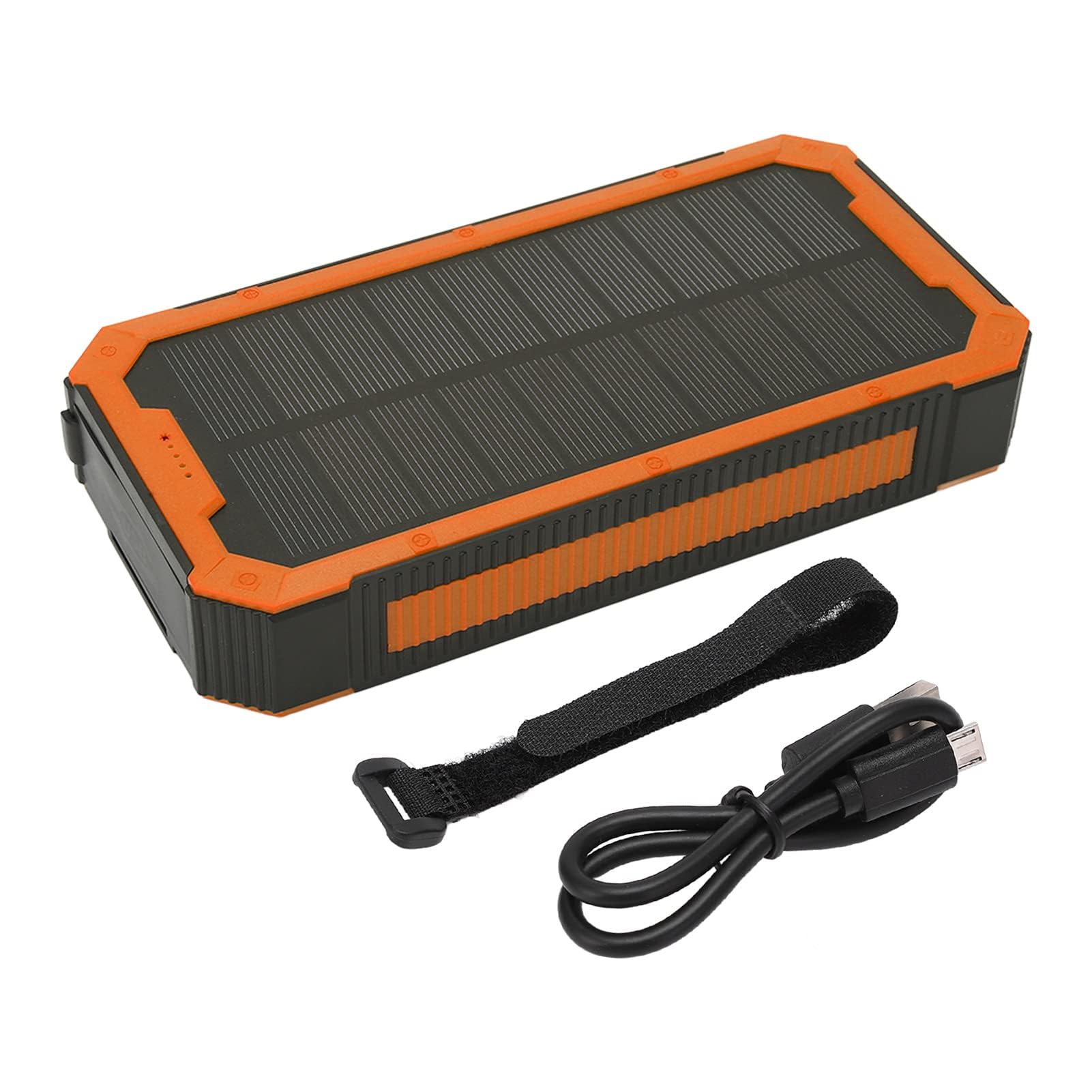 Ejoyous Solar PowerBank 36800 MAH, Przenośna ładowarka ładowarki Słonecznej z 36LEDS Urządzenia ładujące Słoneczne z Obciążeniem Bezprzewodowym Szybkiego ładowania 36 LED Wyjściowych dla (ORANGE)