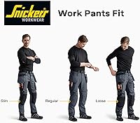 Vista 5 de Pantalones de trabajo de lona con volantes para hombre con bolsillos de funda