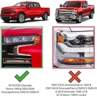 Vista 3 de COMNOVA 6 Pulgadas Estribos y Barras Laterales Nerf Compatibles con 2019-2026 Chevy Silverado 1500, 2020-2026 Silverado/Sierra 2500/3500HD de 2