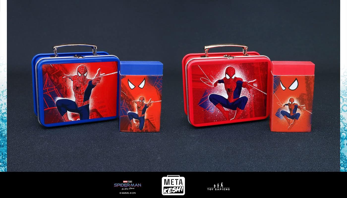 Metakeshi Spider-Man: No Way Home Series 1 (Box of 10), Red, Approx. 2.0 x 2.8 x 1.2 inches (5 x 7 x 3 cm) (Can Case), Approx. 2.0 x 1.2 x 0.4 inches (5 x 3 x 1 cm) (Eraser)
