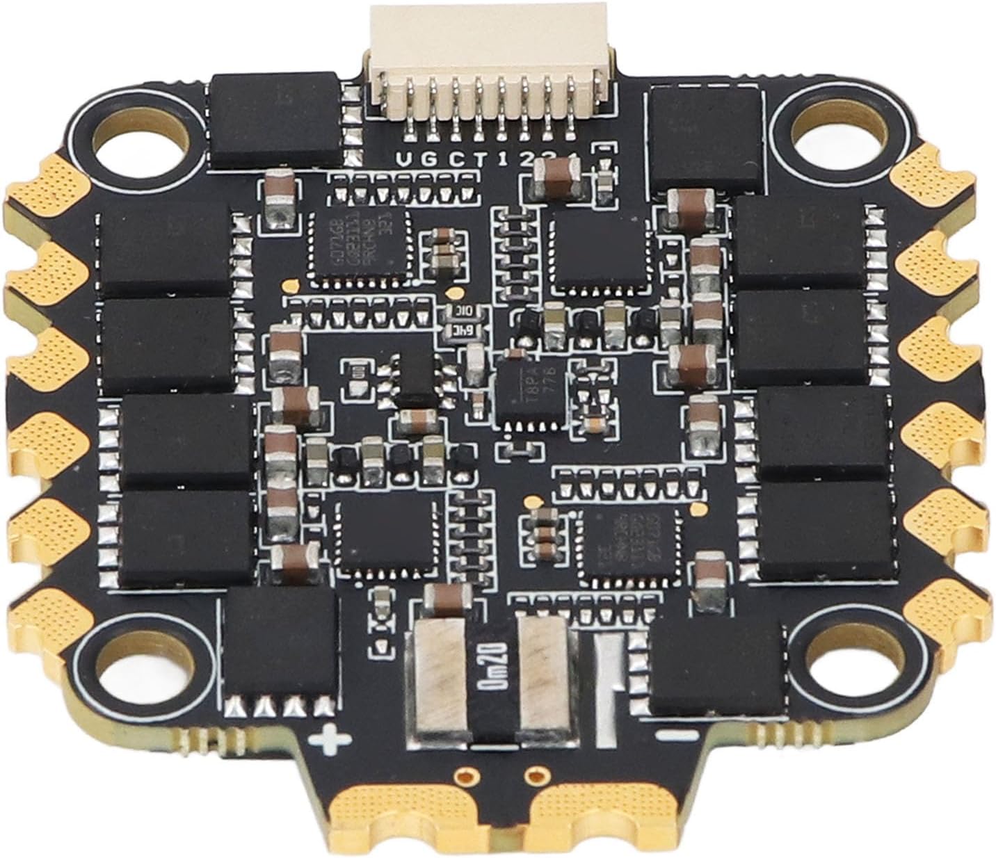 STM32G071 Processor 70A 4 in 1 FPV Racing Drone ESC Board with BLHeli 32 Firmware, Real Time Telemetry Data Feedback for BLHeli 32 or AM32 Firmware 2-8S Lipo