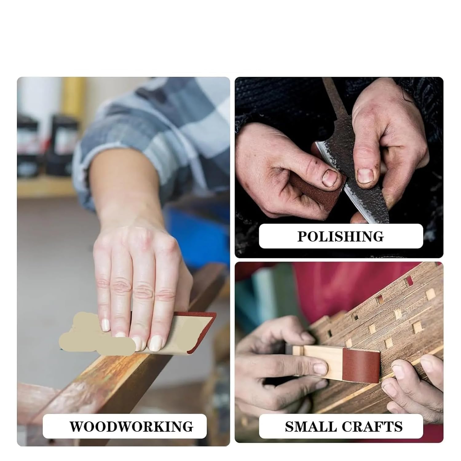 80/320 Grit Emery Cloth Roll, Foot-Sized Sandpaper for Wood Furniture Finishing, Sanding and Automotive Polishing(80 Grit)