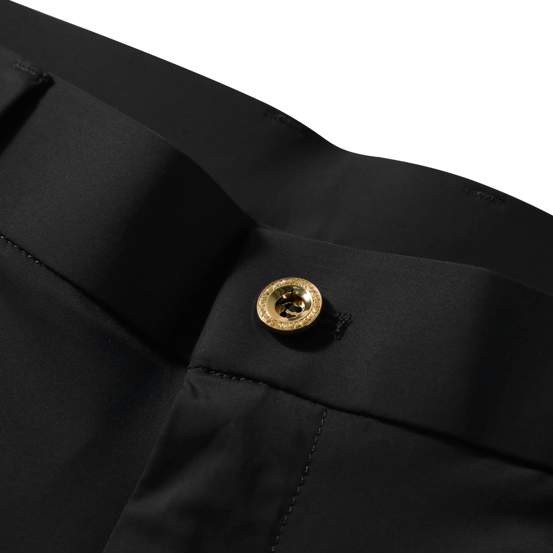 YFFUSHI Pantalones de hombre elegantes ligeros efecto seda helada elásticos sin arrugas para verano y negocios