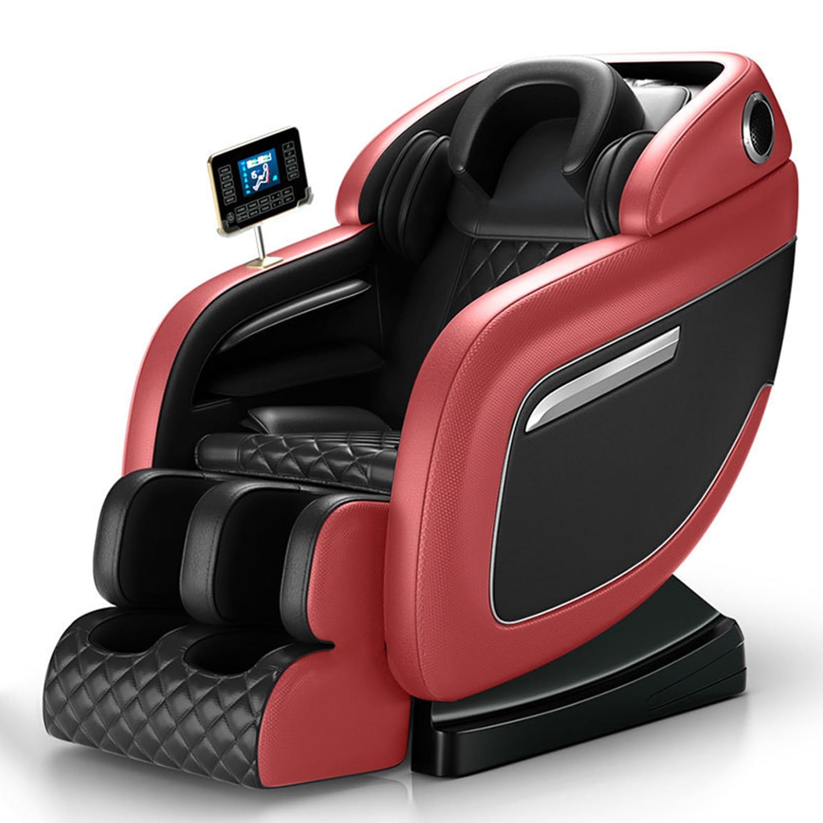 Sedia da massaggio per tutto il corpo, SL Track Intelligent Hot Pad Recliner per anziani(Red)