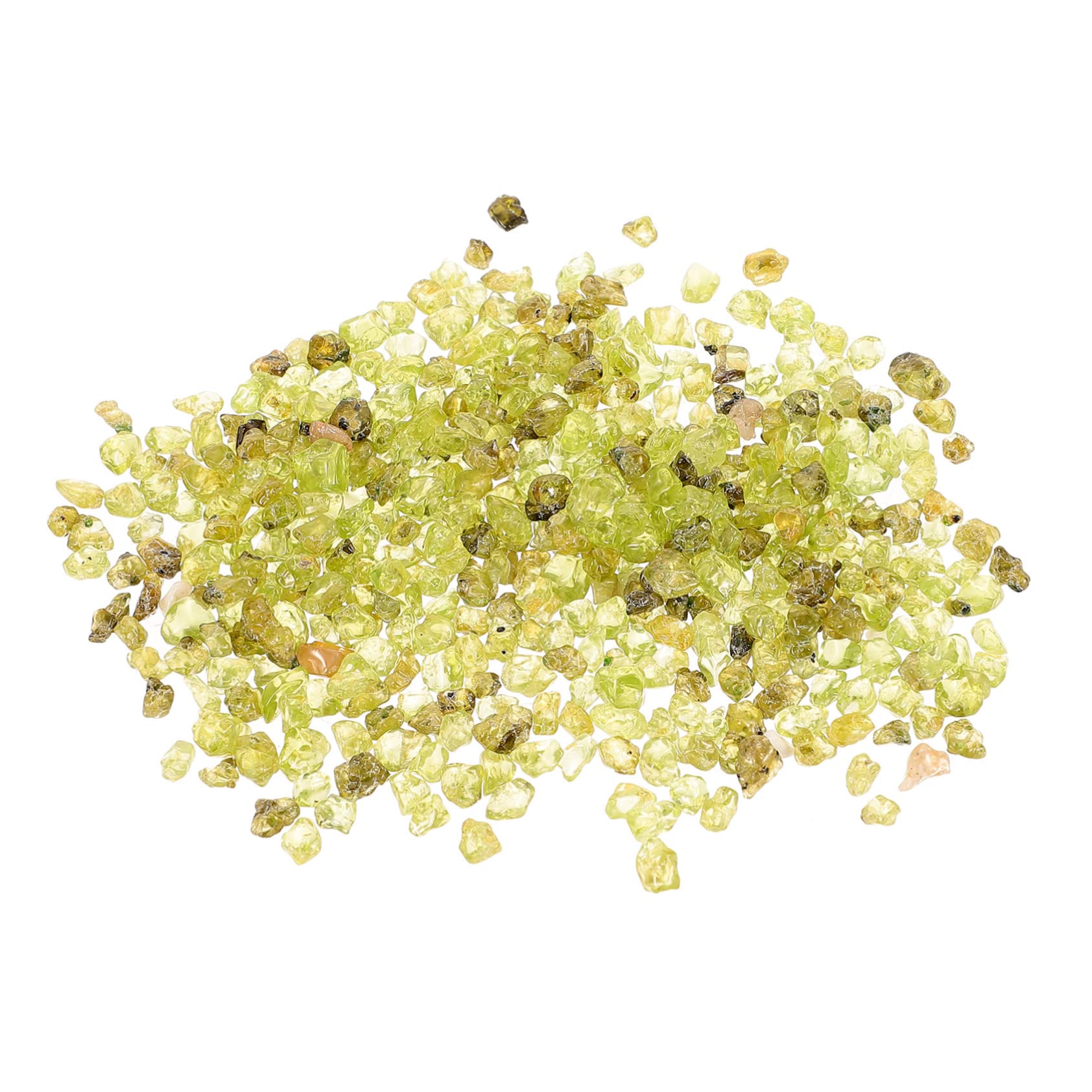 GOOHOCHY Aquarium Substrate Peridot Stone Decor Fish Tank Rocks Natural Stone Vases Fish Tank Decor