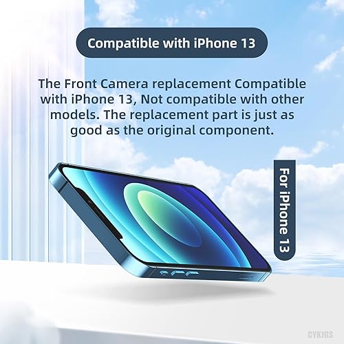 Miniatura 3 de Para iPhone 13 Frente Frente Cámara Reemplazo OEM 12MP Nueva Cara Parte de Cámara Frente Módulo de Lente Transmisor Fijar Receptor de Luz Flex Cable