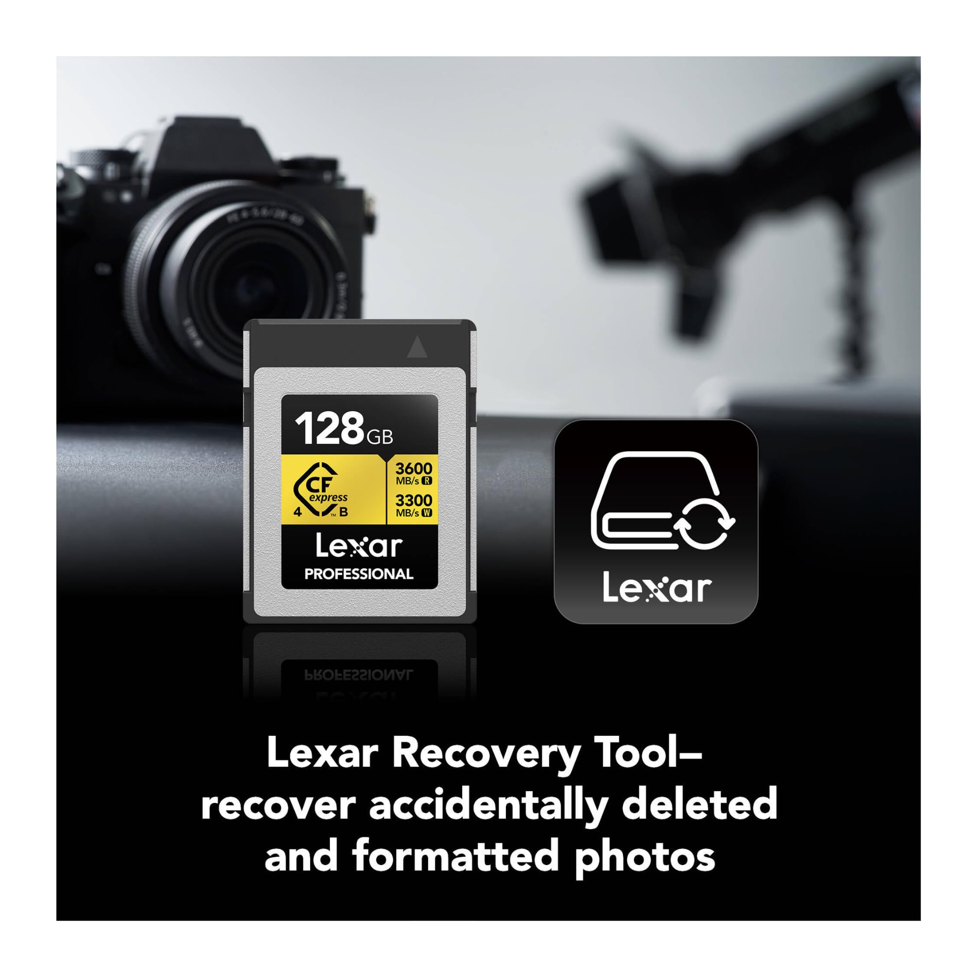 Lexar Tarjeta de memoria profesional Gold CFexpress 4.0 tipo B de 128 GB