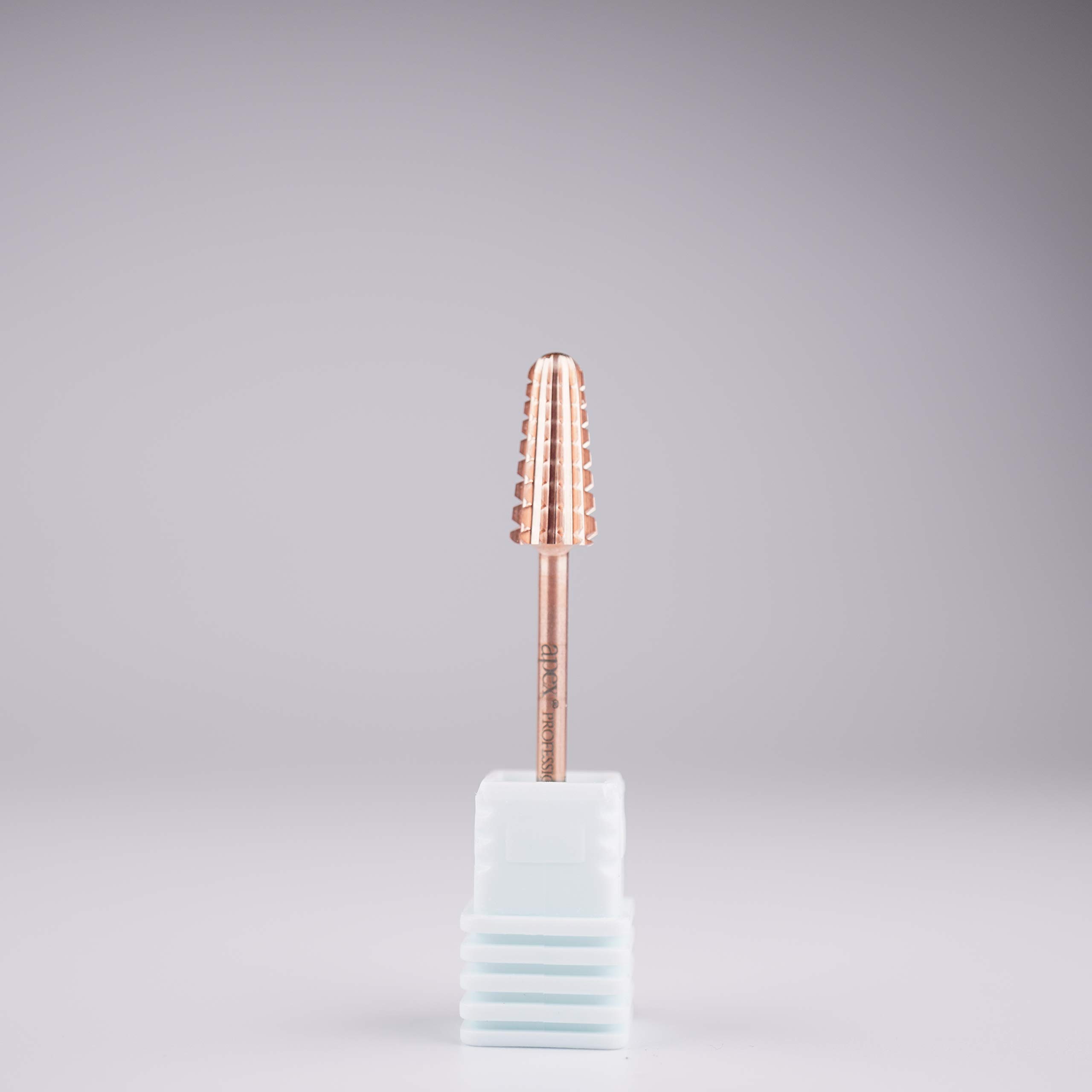 New* Apex® Professional Tungsten Carbide Electric Nail Drill Bit 3/32 inch, 2.35mm Shank for Gels, Acrylics, Nail Art, Manicure, Pedicure, Salon Professional Nails (Volcano 2 Way) (2X Coarse)