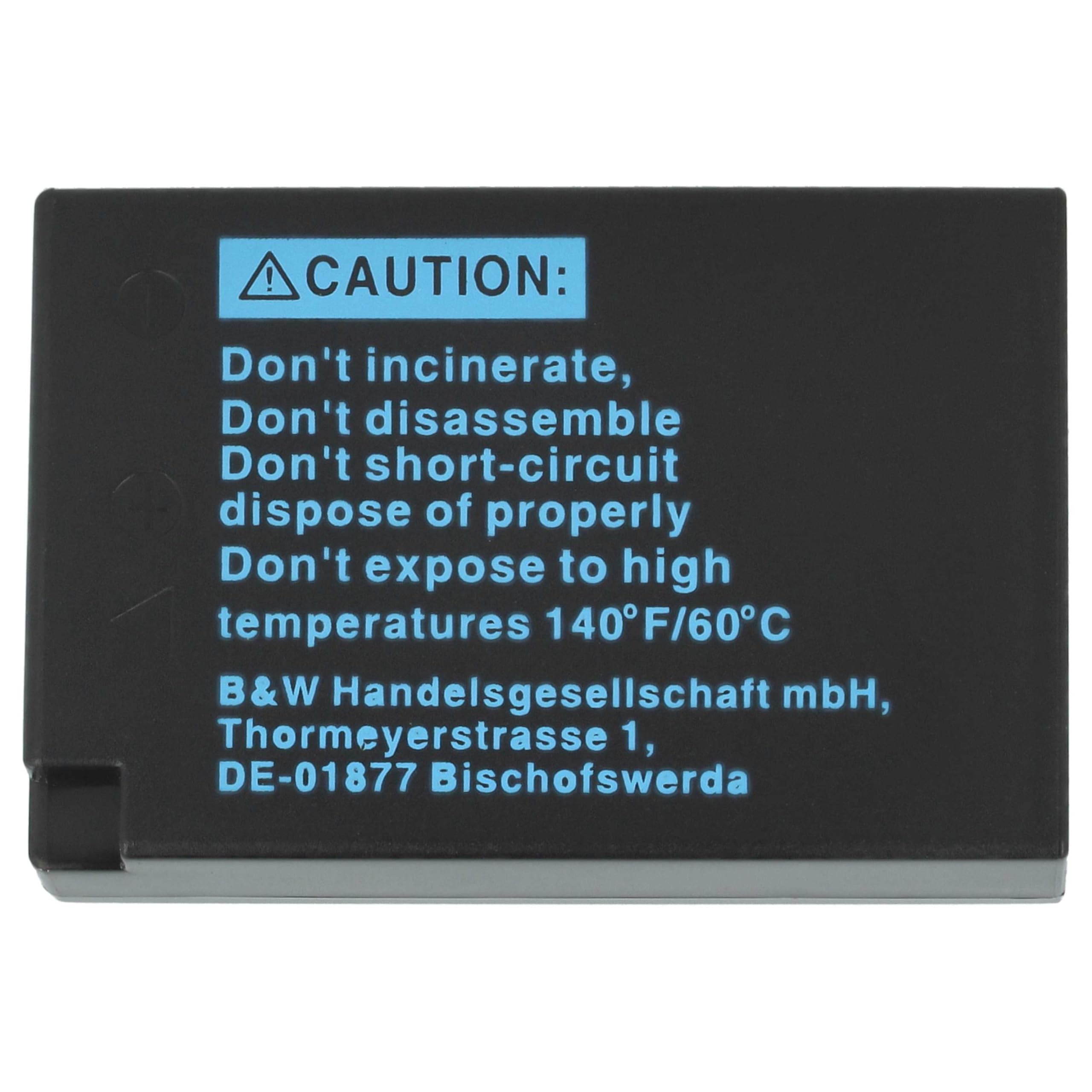 vhbw 3x batteria compatibile con Canon EOS Kiss X8i, 8000D, 800D, 250D, 77D | per Kiss X10, 750D, 850D, 200D, 760D fotocamera (750mAh, 7,2V, Li-Ion)