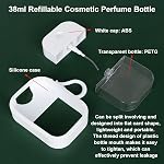 8 Pcs Portable Card Spray Bottles, 38ml Refillable Cosmetic Perfume Bottle, Moisturizing Sprayer Box Cosmetic Container, Atomizer, Spray Empty Bottle for Alcohol Hand Sanitizer Freshener