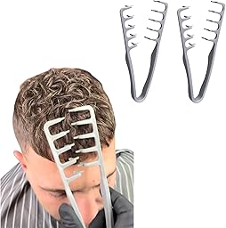 Pettine Volumizzante Capelli Uomo – Set da 2 – Ideale per French Crop e Styling Barber
