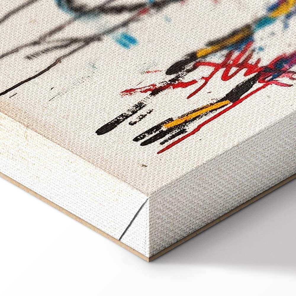 murando - Set di 4 Quadri Fonoassorbenti Decorativi Componibili Graffiti Musica e Gaming 240x90 cm Ciascuno delle Dimensioni di 60x90cm - Collage - Quadro Moderno - Protegge da Rumori i-H-10011-b-a
