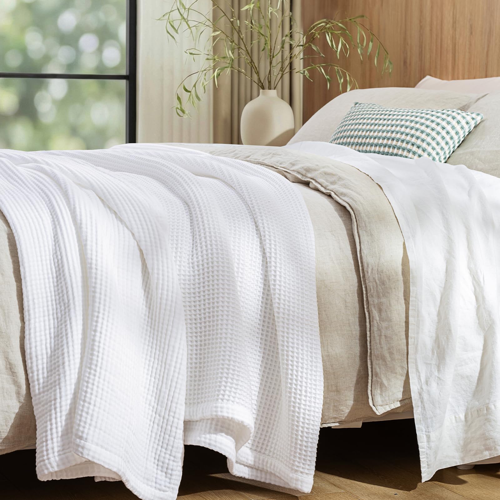 PHF Waffle & Muslin Reversible Blanket