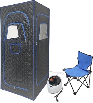 Portable Sauna for Home, Portable Sauna Box, Personal Steam Sauna Tent for Home Spa, Hot Sauna Home,Large Capacity for Gym, Pilates, Fitness