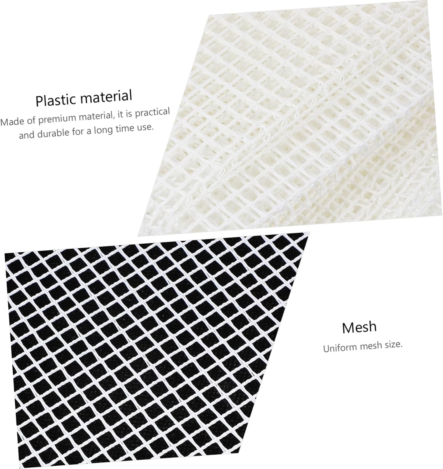 Garneck DIY Rug Hooking Mesh for Tapestry Making White Plastic Craft Canvas for Embroidery and Knitting for Home Decor and Craft Projects