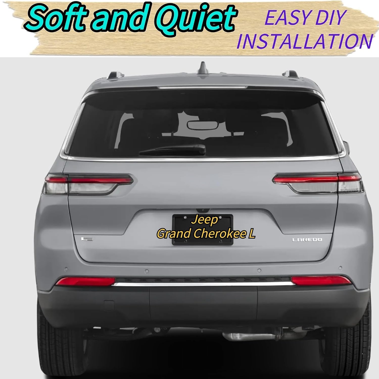 Rear Wiper Blade for Jeep Grand Cherokee L 2021-2025 2024 2023 2022 | Exact Fit Altitude Laredo Overland Summit Limited Models | OEM Replacement Rear Back Windshield Wiper Blade