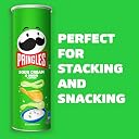 Pringles Sour Cream & Onion Flavour | Potato Chips | Crispy Snack | Crunchy Snack Food for Movies, Games & More | On-the-Go Can | 107g gallery image
