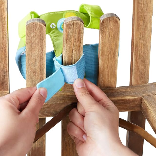 Foto 5 de 8 de HABA Asiento de Bicicleta para muñecas, césped de Verano, Asiento Seguro para muñecas, Peluches y Peluches