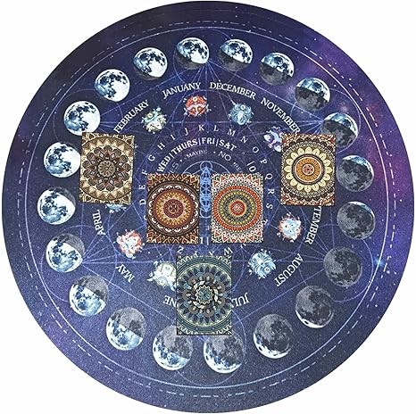 Amazon 振り子占いラバーパッド 振り子占いマット 軽量占いテーブルパッド 家の装飾 祭壇の魔術用品のための形而上学的メッセージマット Hando 玄関マット オンライン通販