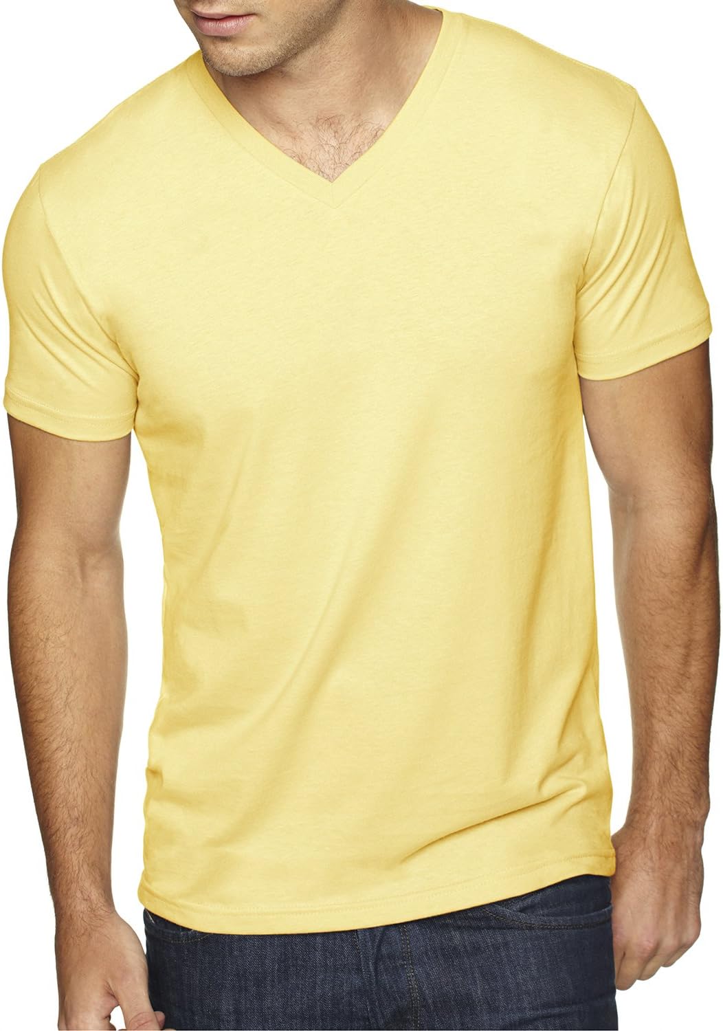 Next Level Apparel Men's Fitted X-Small Banana Cream