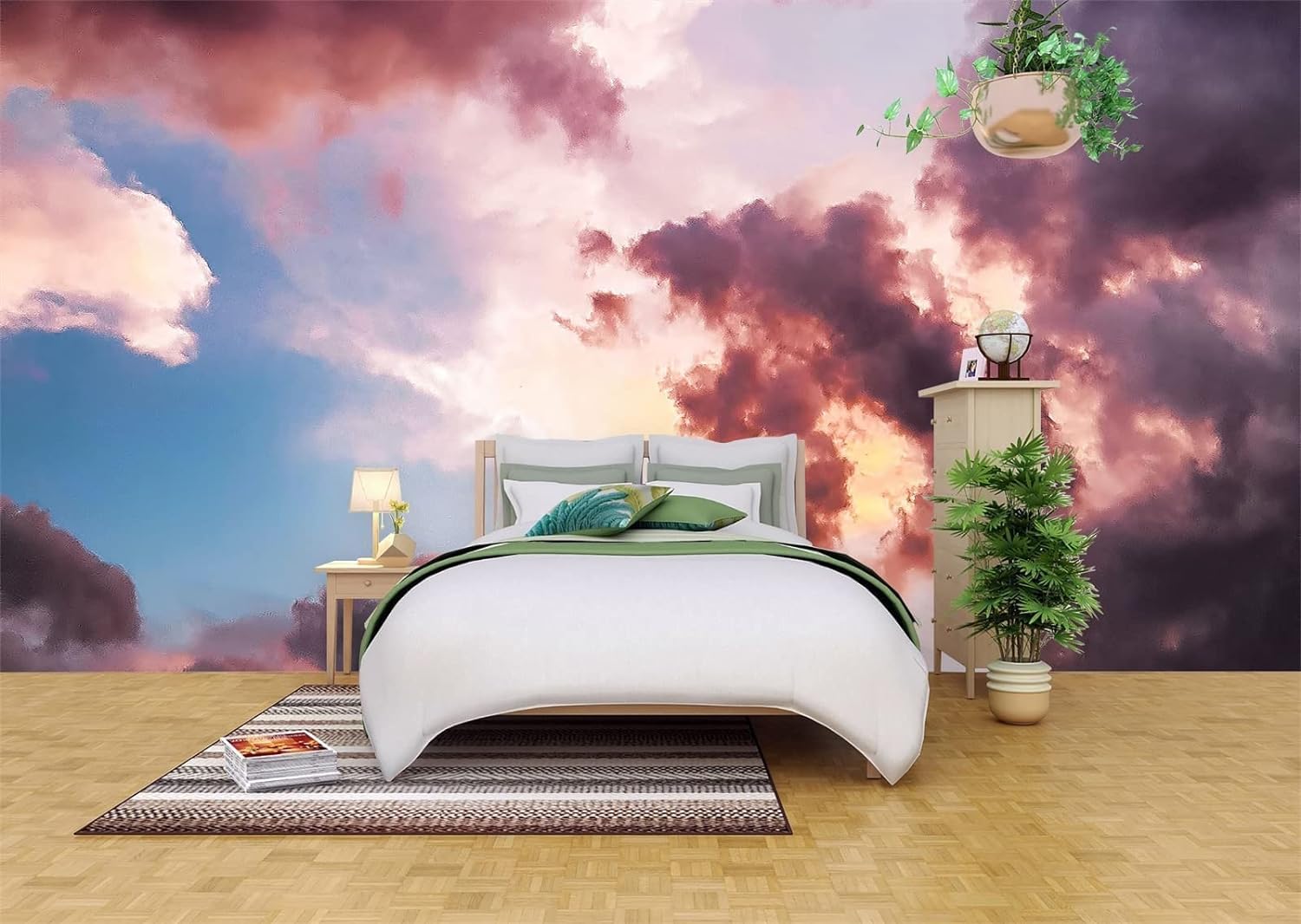 Papier Peint Moderne En 3D Revêtement Mural Auto-Adhésif Salon Chambre -678298180017
