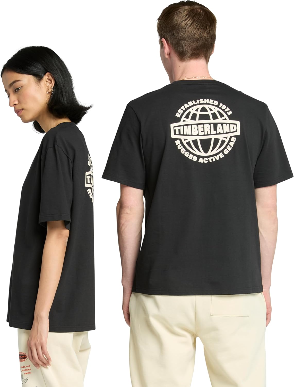 Timberland Mens Short Sleeve Front and Back Graphic T-Shirt - Image 4